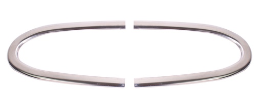 [330-4548-S] Front Hood Molding Set (2pcs) - 48-50 Ford F1 F2