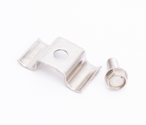[341-4067-3SS] A/C Hose Clamp w/ Bolt - Stainless - 67-72 Chevy GMC C/K Truck Suburban; 69-72 Blazer Jimmy
