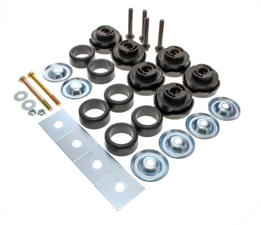 [427-4084-21S] Complete Body Mounting Kit - Cab & Radiator Mounts - 84-87 Chevy GMC C/K Truck