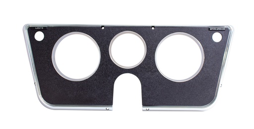 [460-4069-3] Dash Bezel w/o Gauges - Black / Chrome - 69-72 Chevy GMC C/K Truck