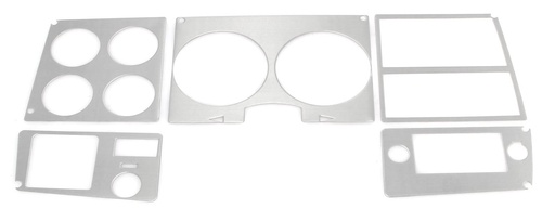 [460-4078-1BAC] Dash Bezel Trim - Brushed Aluminum - 78-80 Chevy GMC C/K Pickup Truck Blazer Jimmy Suburban w/ AC