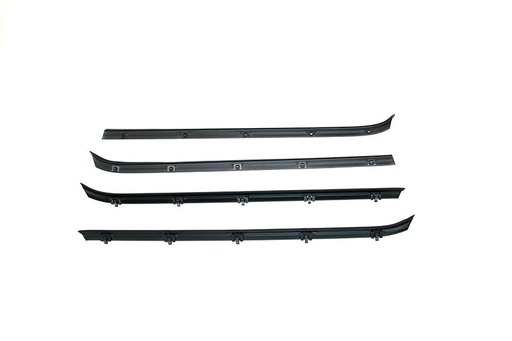 [582-4081-1S] Front Door Beltline Window Felts (4pcs) - 81-87 Chevy GMC C/K Pickup; 81-91 Blazer Jimmy Suburban
