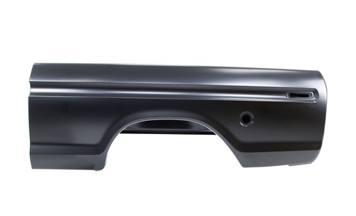 [720-4573-16L] Bedside Assembly - OE Style w/ Round Gas Hole - LH - 73-76 Ford F100 F150 F250 F350
