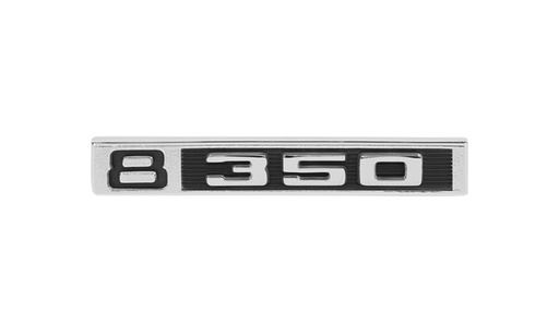 [999-4069-22P] Front Fender Emblem - "8 350" - LH/RH Pair - 69-72 Chevy C/K Pickup Blazer Suburban