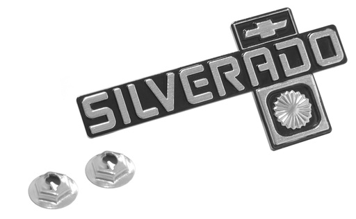 [999-4081-41] Dash Emblem - "Silverado" - 81-88 Chevy C/K Pickup