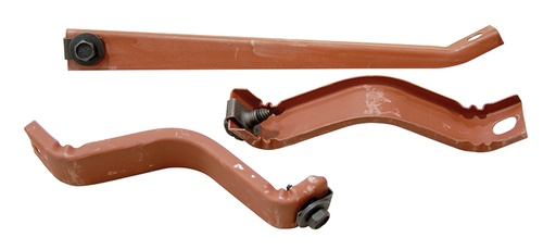 [A-100130] Battery Tray Brace Set (3pcs) - 67-70 Dodge Plymouth B-Body