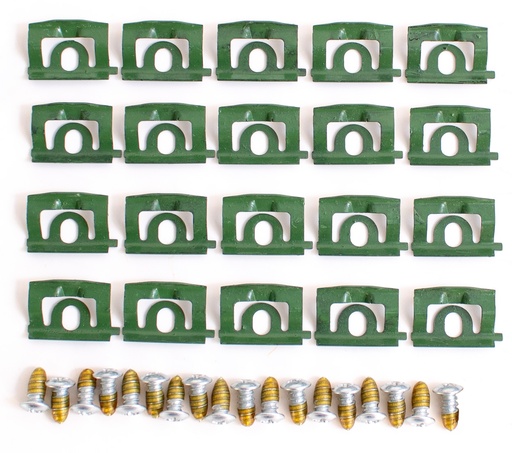 [H-C-8022] Back Glass Molding Clips & Screw Set