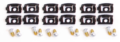 [H-C-8026] Back Glass Molding Clips & Screw Set - 73-76 Dodge Plymouth Dart Sport; 71-72 Demon; 70-76 Duster