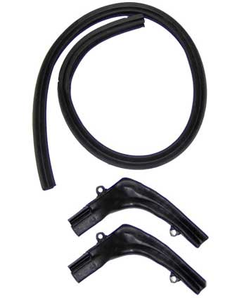 [J-3044] Convertible Top Header Seal w/ Molded Ends - 67-69 Camaro Firebird