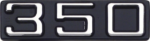 [K-3984095] Fender Emblem - "350" - LH or RH (Sold Each) - 70-75 Camaro