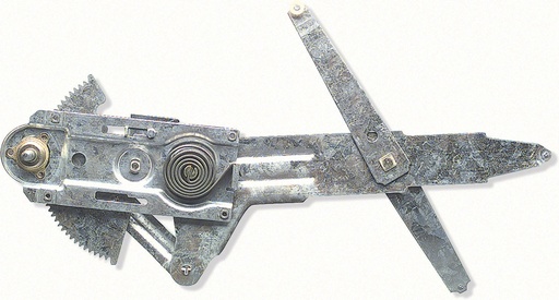 [K-7726802] Door Window Regulator - Manual - Complete Assembly for Deluxe Interior - LH - 68-69 Camaro Firebird