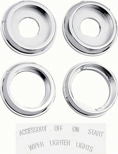 [K-K150] Dash Bezel Set with Stickers - 67 Camaro Firebird