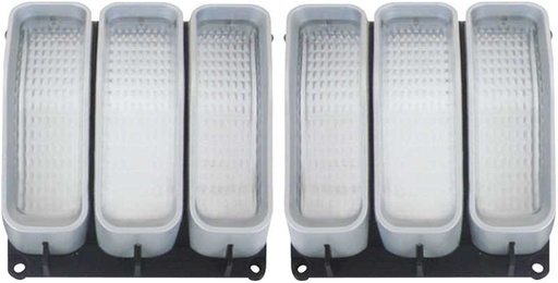[K-MA1181] Parking Lamp Lens Set - Sharktooth Style - 71-72 Duster 340;Twister 340