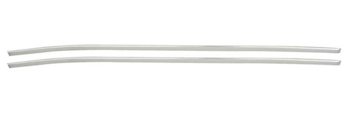 [K-MN1472] Door & Quarter Top Edge Molding Set (4pcs Anodized Aluminum) - 70-74 Plymouth Barracuda (Coupe)