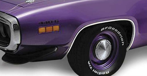 [K-MN1484] Wheel Opening Moldings - 4 Piece Set - 71-72 Plymouth B-Body