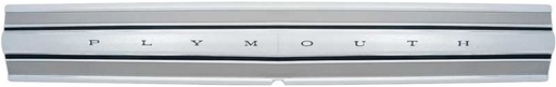 [K-MN2176] Trunk Trim Finish Panel - "PLYMOUTH" Letters - 68 Satellite