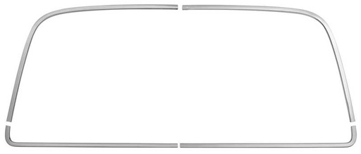 [P-C990163] Back Glass Molding Set - 68-72 Chevelle; 70-72 Monte Carlo