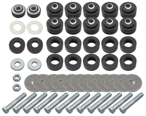 [P-SB514K] Body & Radiator Support Bushing Set w/ Hardware - 64-67 Chevelle Cutlass Coupe; El Camino