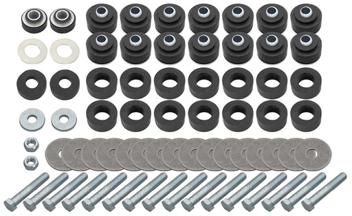 [P-SB515K] Body & Radiator Support Bushing Set w/ Hardware - 64-67 Chevelle Cutlass Convertible; GTO Skylark Coupe & Convertible