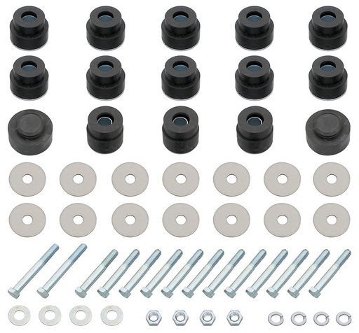 [P-SB517K] Body & Radiator Support Bushing Set w/ Hardware - 68-72 Chevelle Cutlass Convertible