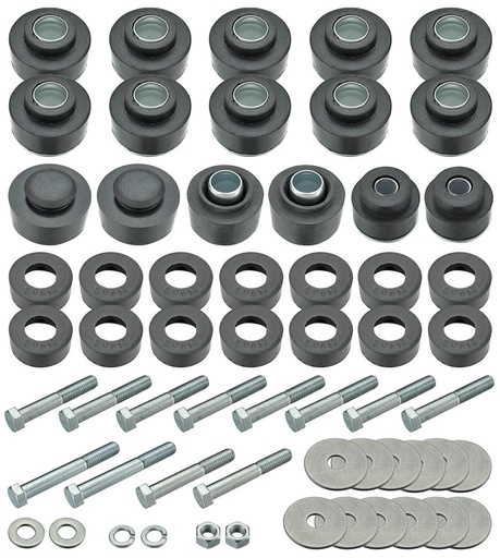 [P-SB614K] Body & Radiator Support Bushing Set w/ Hardware - 70-72 Monte Carlo