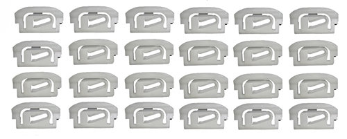 [R-523] Back Glass Molding Clip Set (Plastic) - 75-81 Camaro Firebird
