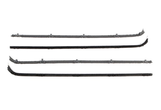 [R-FT103] Front Door Beltline Window Felts - Black - 4pcs - 57-60 F100 F250 F350 Pickup