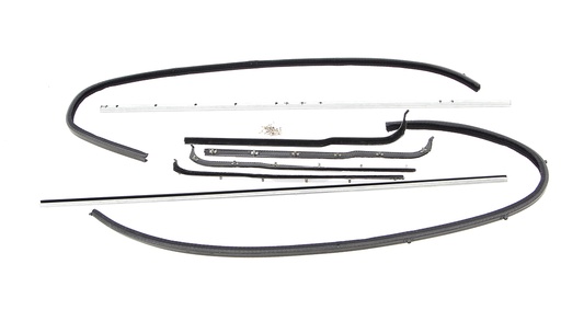 [R-FT167] Front Door Window Channel Kit - 8pcs - 61-66 F100 F250 F350 Pickup