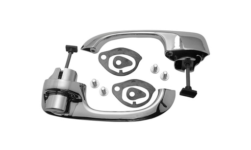 [T-4783] Door Handle Assemblies - Outside - Rear - LH/RH Set - 70-72 Chevelle (4-Door)