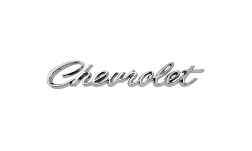 [T-4852] Tailgate Emblem - "Chevrolet" Script - 68-69 El Camino