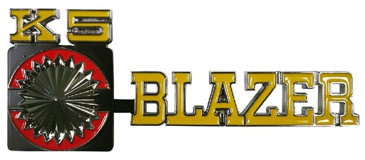 [T-9904] Fender Emblems - "K5 Blazer" - LH/RH Pair - 75-80 Chevy K5 Blazer