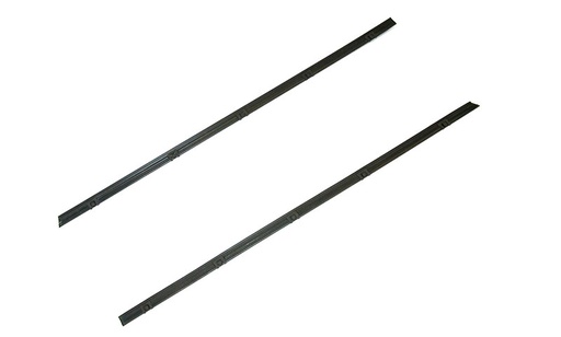 [U-KG2025] Front Door Beltline Window Felts w/ Black Bead - 2pcs Outer Only - 67-72 Chevy GMC C/K Pickup Blazer Jimmy Suburban