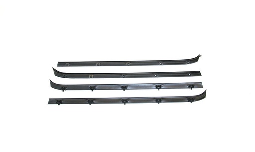 [U-KG2028] Front Door Beltline Window Felts (4pcs) - 76-80 Chevy GMC C/K Pickup Blazer Jimmy Suburban