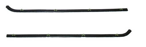 [U-KG2053] Beltline Window Felts - 2pcs Inner & Outer Driver or Passenger Side - 64-66 Chevy GMC Truck