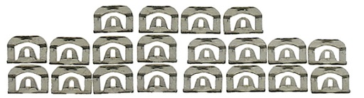 [W-525] Back Glass Molding Clips Set (20pcs) - 67-69 Camaro Firebird Coupe