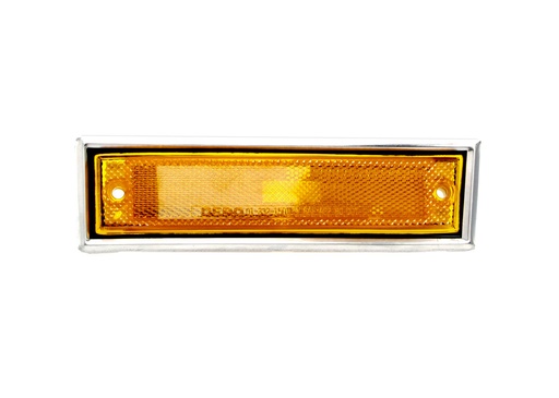 [X240-4081-1L] Front Side Marker - with Chrome Trim - LH - 81-91 Chevy GMC Pickup Truck Blazer Jimmy Suburban