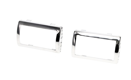 [X476-1466-MTP] Brake-Clutch Pedal Pad Bezel - M/T - Pair - 67-70 Dodge Plymouth A-Body; 66-70 Dodge Plymouth B-Body