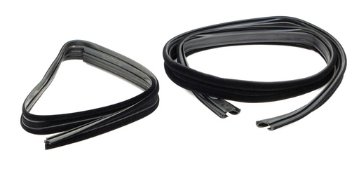 [X552-4573-1P] Front Door Glass Run Channels - LH/RH Pair - 73-79 Ford F100 F150 F250 F350 Pickup; 78-79 Bronco