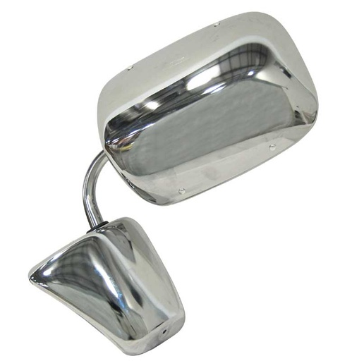 [X570-4073-C] "Large Style" Outer Door Mirror (Chrome) - LH or RH (Sold as Each) - 73-86 Chevy GMC C/K Pickup; 87-91 R/V Pickup Blazer Jimmy Suburban