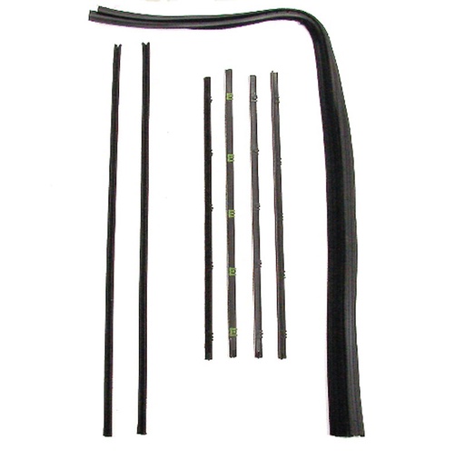 [X582-4067-43S] Beltline Molding Kit w/ Chrome Bead Felts - 67-72 Chevy GMC C/K Pickup