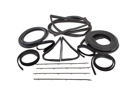 [X599-4567-S] Complete Weatherstrip Seal Kit (14pcs) - 67-70 F-Series Pickup w/o Weatherstrip Trim Groove