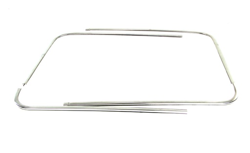 [X670-8963-S] Back Glass Molding Set (4pcs) - 63-64 Galaxie Fastback