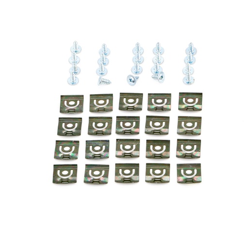 [X671-1466-S] Back Glass Molding Clip Set (40pcs) - 66-67 Dodge Plymouth B-Body 2DR Hardtop