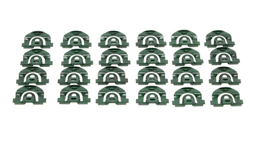 [X671-3066-S] Back Glass Molding Clip Set (24pcs) - 66-67 Chevy II Nova 2DR Hardtop