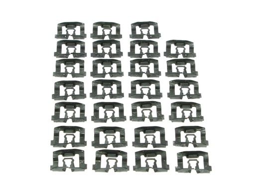 [X671-8468-2S] Back Glass Molding Clip Set (27pcs) - 68-69 Torino Cyclone Fastback; 67-70 Mustang Fastback