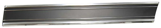 [X731-4069-26BL] Front Lower Bed Molding - Black - LH - 69-72 Chevy GMC C/K Short Bed Fleetside Pickup