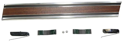 [X731-4069-26WL] Front Lower Bed Molding - Woodgrain - LH - 69-72 Chevy GMC C/K Short Bed Fleetside Pickup