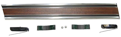 [X731-4069-26WR] Front Lower Bed Molding - Woodgrain - RH - 69-72 Chevy GMC C/K Short Bed Fleetside Pickup