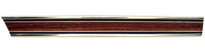 [X731-4069-28WR] Front Lower Bed Molding - Woodgrain - RH - 69-72 Chevy GMC C/K Long Bed Fleetside Pickup