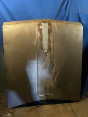 [8182-194-nos#m] 1964 Plymouth Custom Gold Hood H#26 Mopar